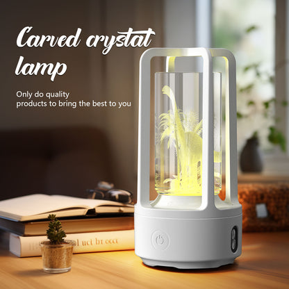 Creative 2-in-1 Audio Acrylic Crystal Lamp And Bluetooth Speaker Valentine's Day Gift Touch Night Lamp - Essential Grove