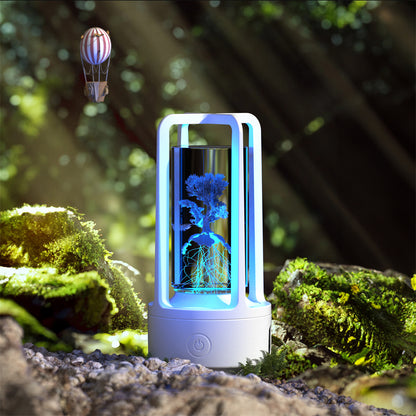 Creative 2-in-1 Audio Acrylic Crystal Lamp And Bluetooth Speaker Valentine's Day Gift Touch Night Lamp - Essential Grove
