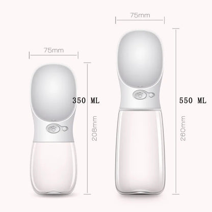 Portable Pet Dog Water Bottle - 350ml (11.8oz), 550ml (18.6oz) - Essential Grove