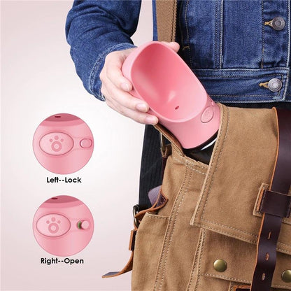 Portable Pet Dog Water Bottle - 350ml (11.8oz), 550ml (18.6oz) - Essential Grove