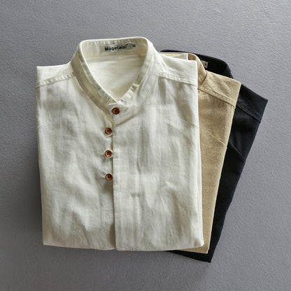 Men's Chinese Style Casual Linen Shirt