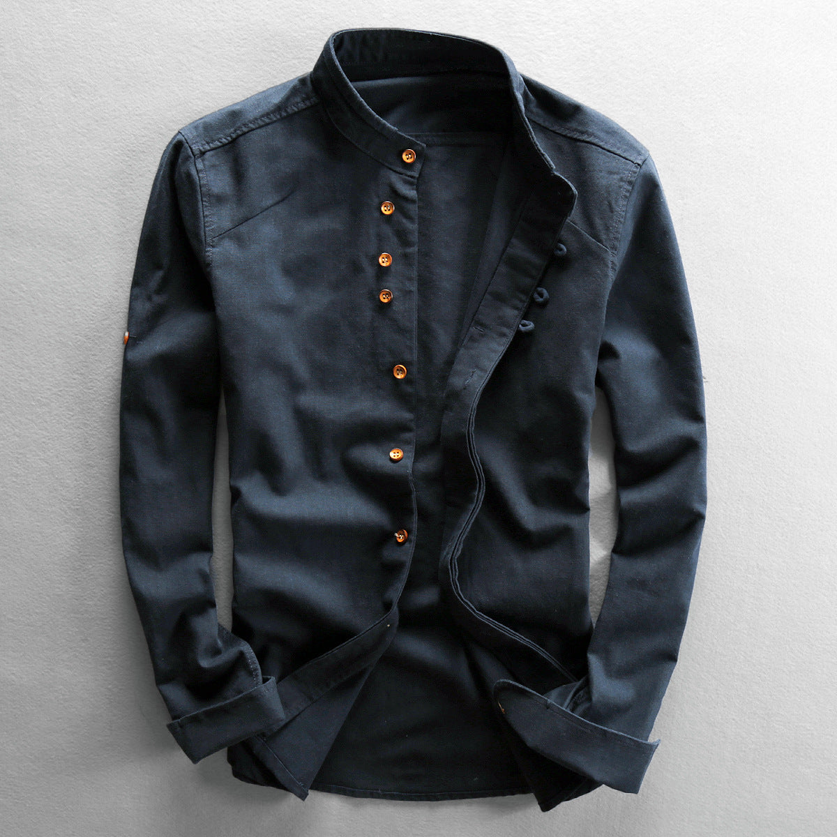 Men's Chinese Style Casual Linen Shirt