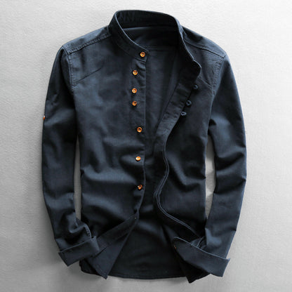 Men's Chinese Style Casual Linen Shirt