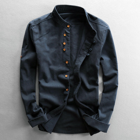 Men's Chinese Style Casual Linen Shirt