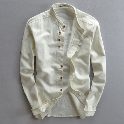 Men's Chinese Style Casual Linen Shirt