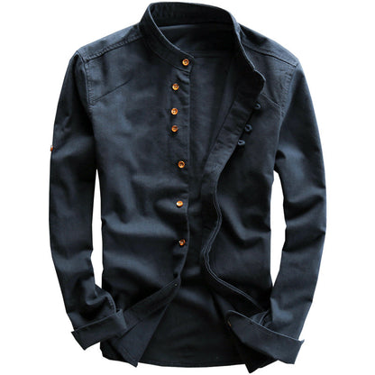 Men's Chinese Style Casual Linen Shirt