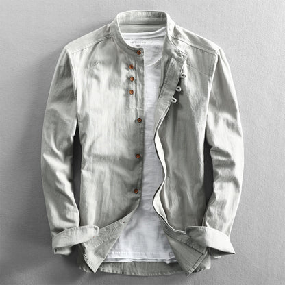 Men's Chinese Style Casual Linen Shirt