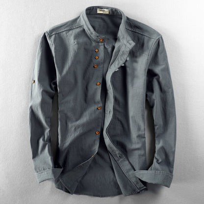 Men's Chinese Style Casual Linen Shirt