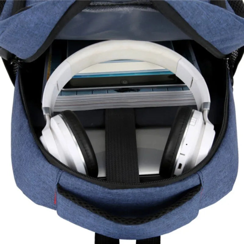 Large Capacity Men's BackPack With USB Charger - Essential Grove