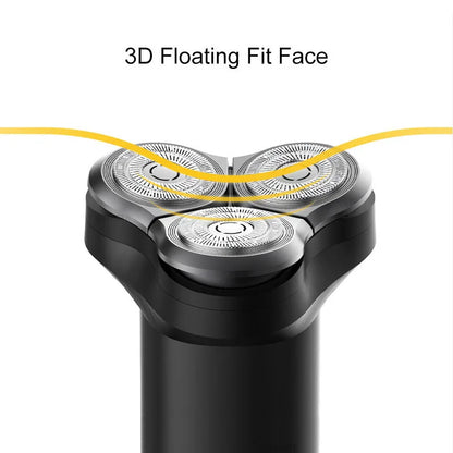 XIAOMI MIJIA S300 Electric Shaver Dry Wet Shavers Triple Blade IPX7 Waterproof Beard Trimmer trimer Cutter For Men Razor Machine - Essential Grove