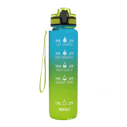 Sports Frosted Gradient Water Bottle - Essential Grove