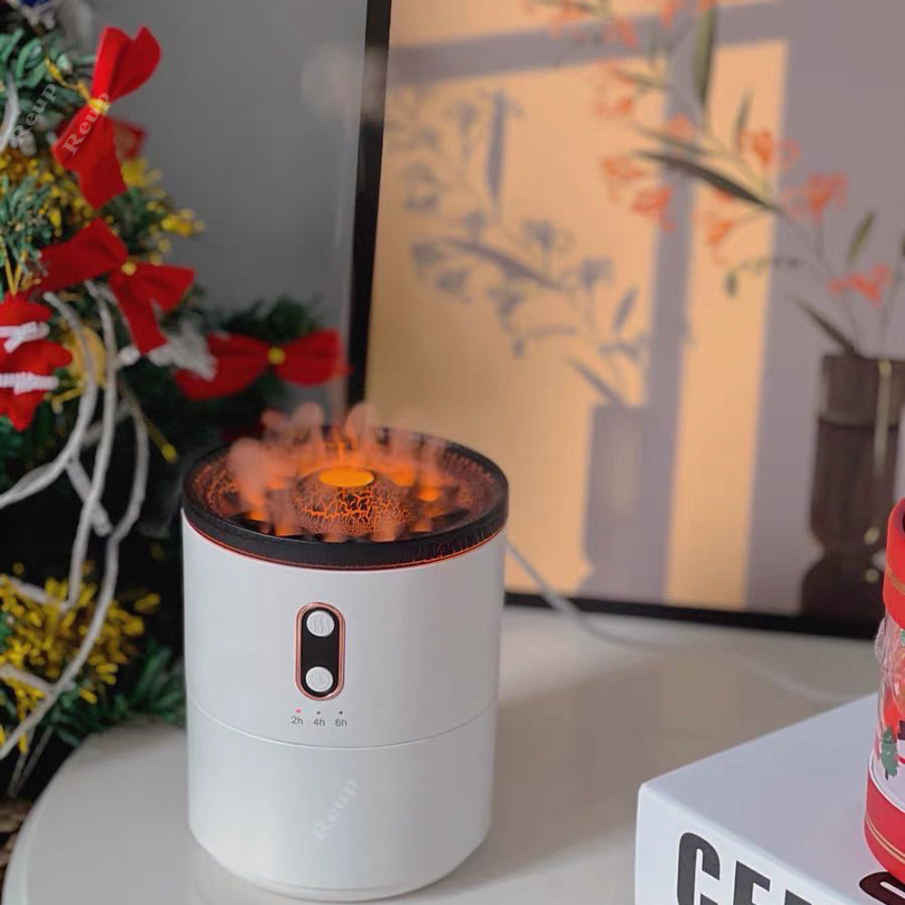 USB Volcanic Flame Aroma Essential Oil Diffuser