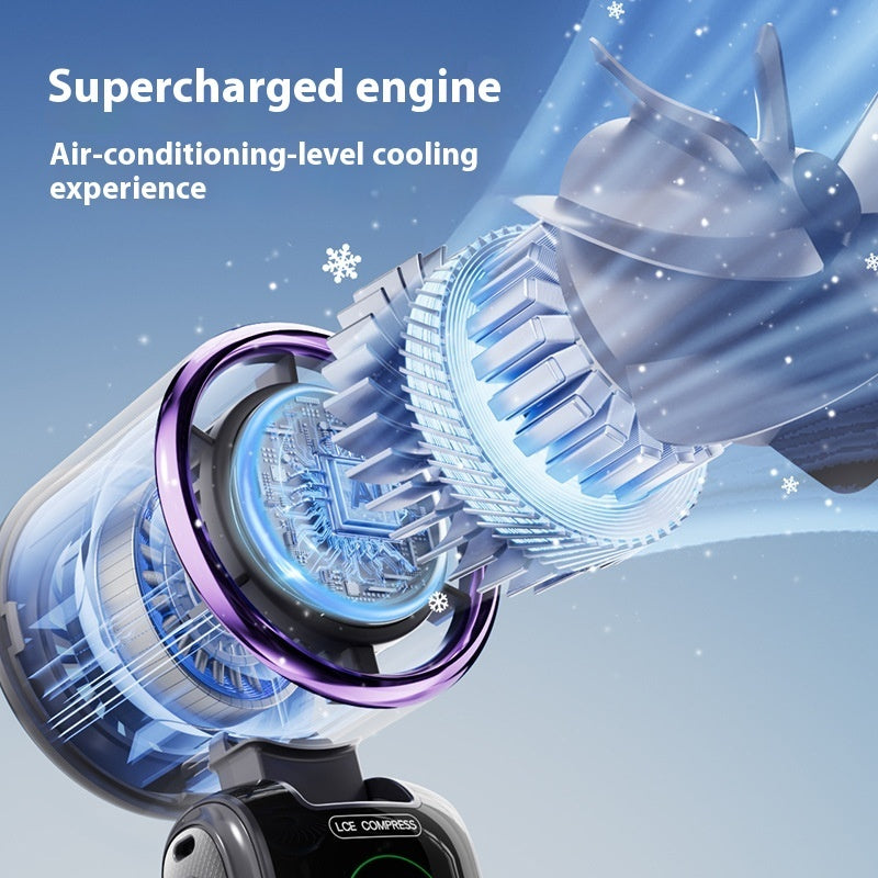 High-Speed Handheld Cooling Fan – Adjustable & Portable