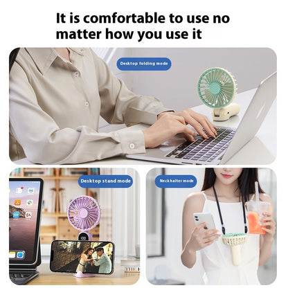 Mini Foldable Desktop and Handheld USB Charging Fan