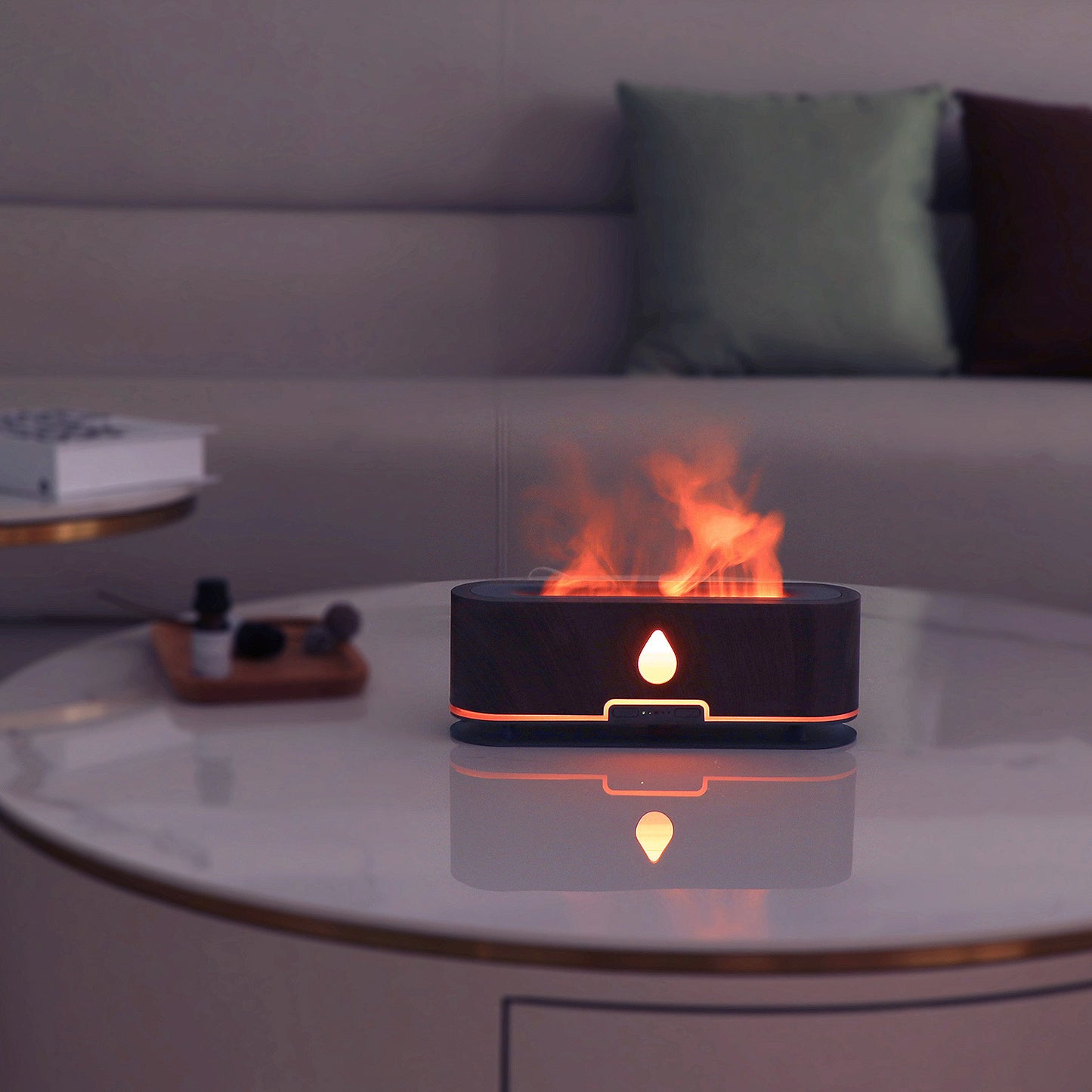 Ultrasonic Flame Aroma Diffuser