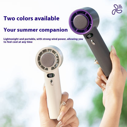 Portable Handheld Turbo Cooling Fan – 3000mAh Rechargeable