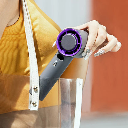 Portable Handheld Turbo Cooling Fan – 3000mAh Rechargeable