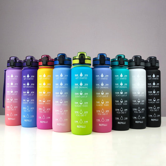 Sports Frosted Gradient Water Bottle - Essential Grove
